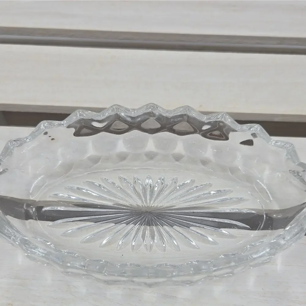 Fostoria 1930s cubist relish dish